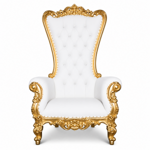Gold Princess Throne Chair rental, event planning, party supplies, equipment rental, celebration, party rentals near me, professional setup, royal party theme, birthday party rentals, wedding rentals, photo booth props, graduation parties, baby shower decor